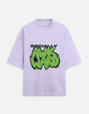Socially awkward Unisex Oversized Tee - Image 3