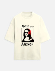 Music is the Answer Unisex Oversized Tee